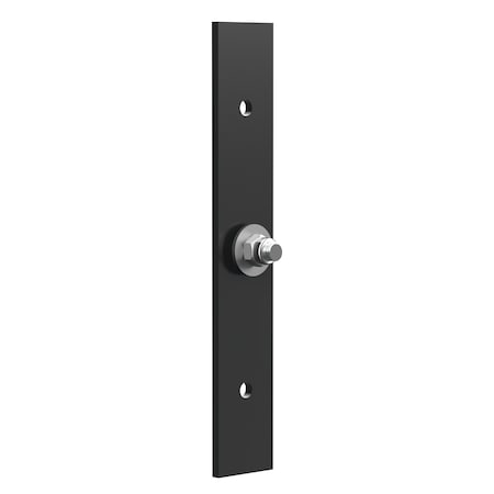 Vestil Steel Wall Mount Plate 13 In. Height For Guard Rail Systems Black GR-H2R-WM-MP